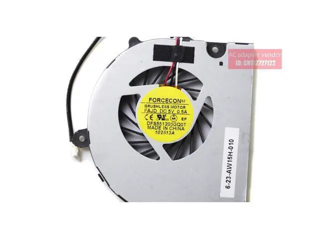 Alt view image 6 of 6 - CPU Cooling Fan For Clevo CPU Earth P370 P370EM iRu patriot 805 6-23-AW15H-010 DFS551205GQ0T FAJD