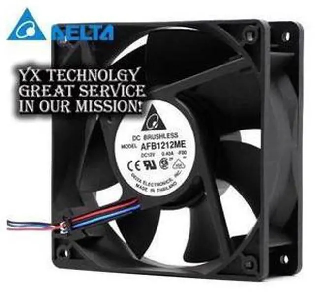 Main image of Delta Original 120*120*38MM AFB1212ME-FOO 12038 0.4A dual ball bearing mute chassis cooling fan for