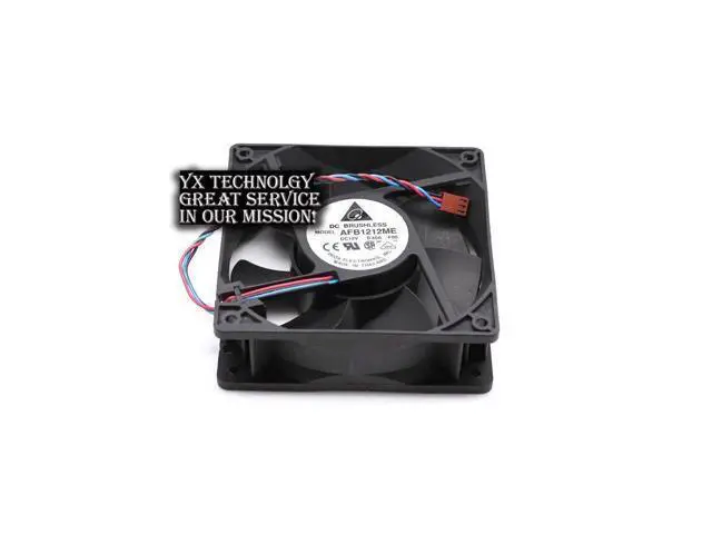 Alt view image 4 of 5 - Delta Original 120*120*38MM AFB1212ME-FOO 12038 0.4A dual ball bearing mute chassis cooling fan for