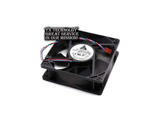 Alt view image 3 of 5 - Delta Original 120*120*38MM AFB1212ME-FOO 12038 0.4A dual ball bearing mute chassis cooling fan for