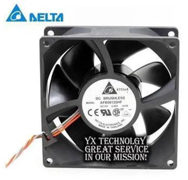 Main image of Delta New and Original AFB0912SHF 9032 9cm 12V 0.90A dual ball bearing cooling fan for 90*90*32mm
