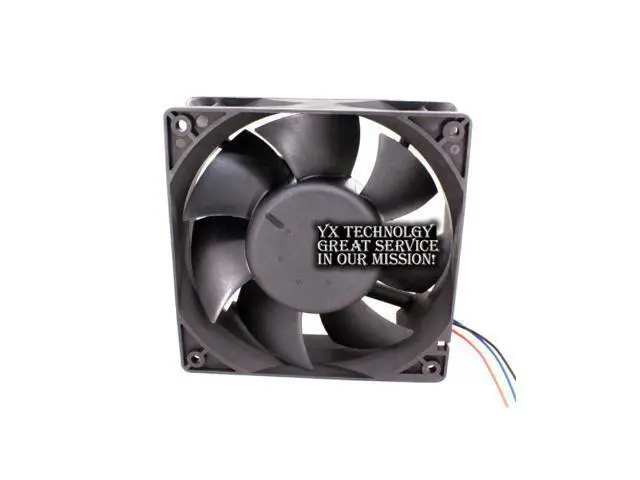 Alt view image 4 of 4 - New AFB1248VHE 12038 12cm 48V 0.27A 3 wire dual ball bearing cooling fan for Delta 120*120*38mm
