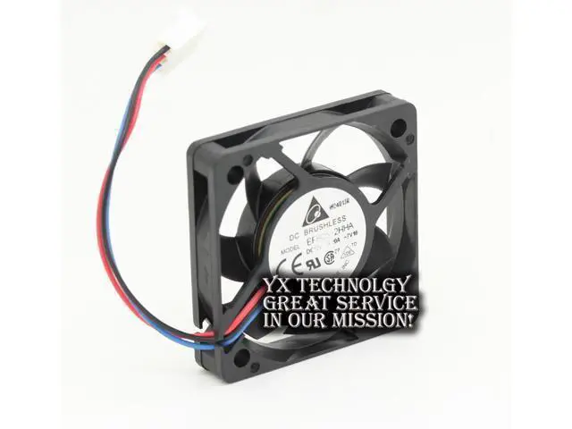 Alt view image 2 of 6 - 2pcs Delta EFB0512HHA 5010 5cm 12V 0.2A thin server cooling fan 50*50*10mm