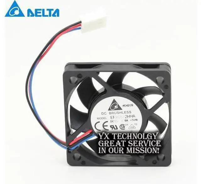 Main image of 2pcs Delta EFB0512HHA 5010 5cm 12V 0.2A thin server cooling fan 50*50*10mm
