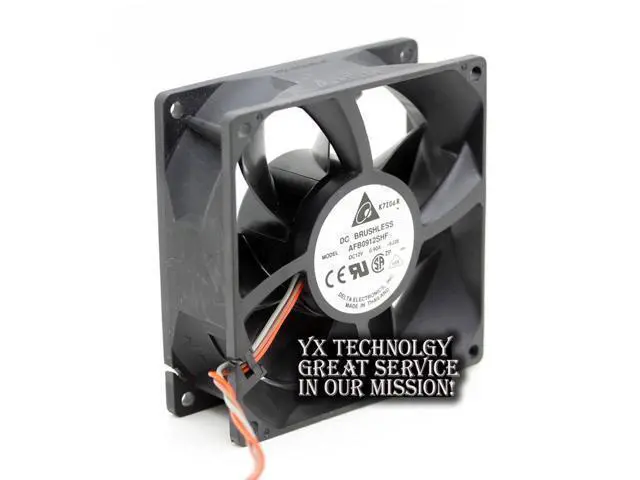 Alt view image 2 of 6 - Delta and AFB0912SHF 9032 9cm 12V 0.90A dual ball bearing cooling fan 90*90*32mm