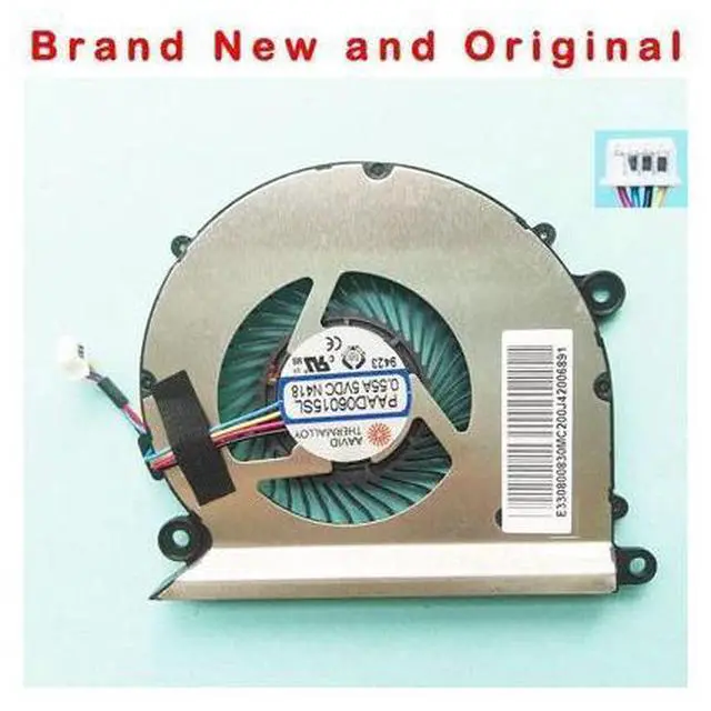 Main image of NEW ORIGINAL COOLING FAN COOLER FOR AAVID THERMALLOY PAAD06015SL 0.55A 5VDC N418 4PIN E33080830MC
