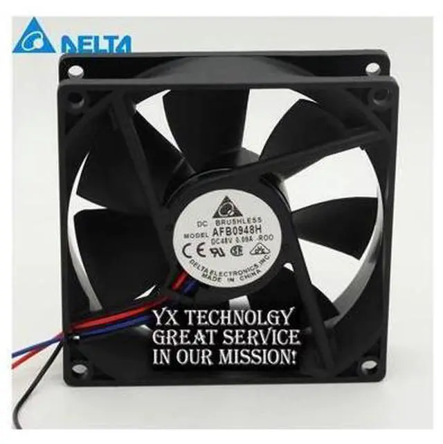 Main image of 90*90*25mm AFB0948H-ROO 48V 0.09A 9025 9cm ball bearing cooling fan for delta