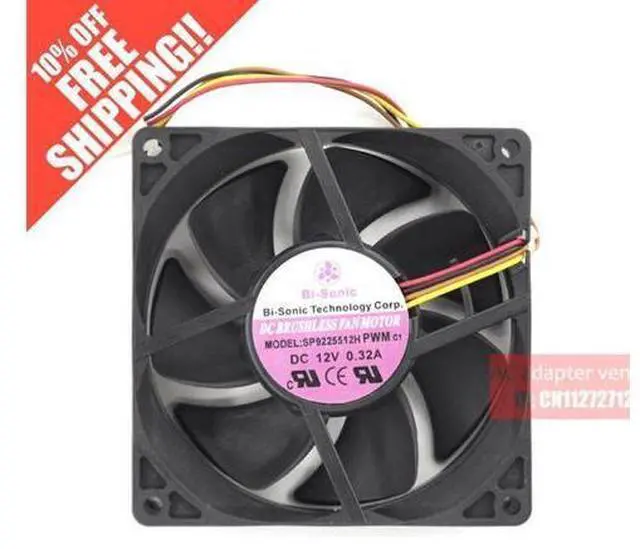 Main image of BI-SONIC 9025 SP922512H PWM 12V 0.32A 2 wire 4 wire cooling fan