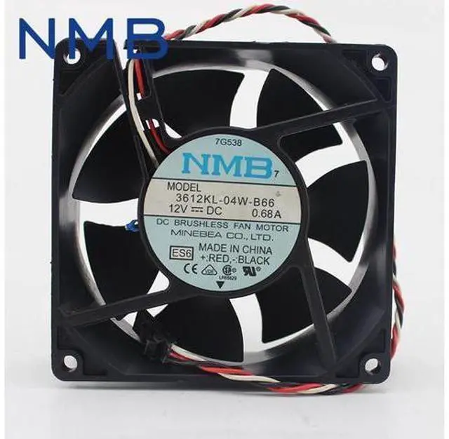 Main image of 2pcs 3612KL-04W-B66 9032 9CM 90*90*32mm DC 12V 0.68Aserver inverter cooling fan
