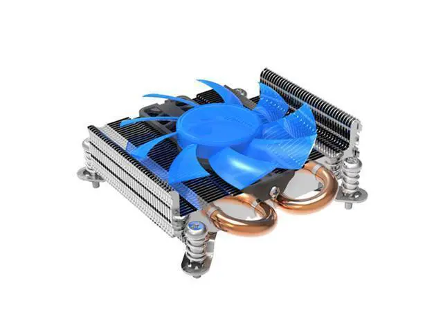 Alt view image 5 of 5 - S85 2 heatpipe ultra-thin 80mm PWM fan for HTPC 1U mini case all-in-one cooling for Socket Intel 775 115x CPU cooler