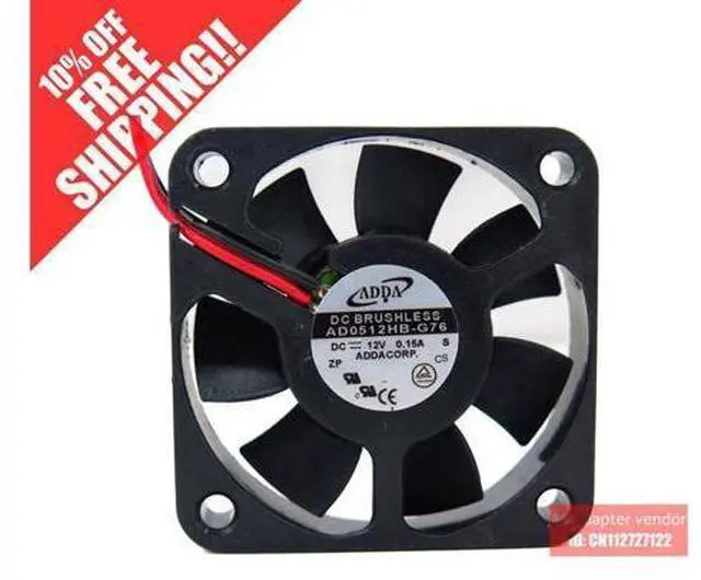 Main image of Original ADDA AD0512HB-G76 DC12V Bearing 50*50*10M cooling fan