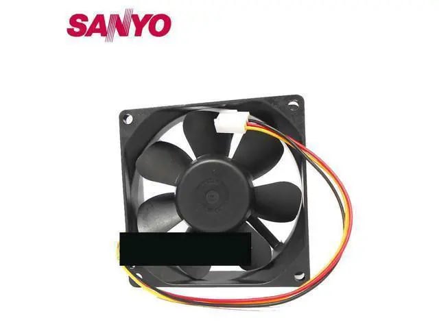 Alt view image 2 of 3 - Cooling fan For 9A0812G4D01 DC 12V 0.38A 3-wire 80mm 80x80x25mm