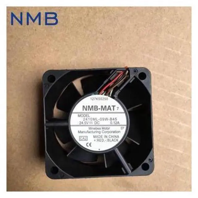 Main image of 1pcs 2410ML-09W-B45 6025 6CM 60*60*25mm 24.5V 0.12A Frequency axial case cooling fan