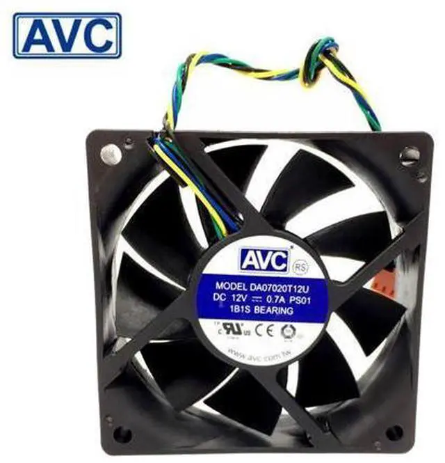 Main image of AVC New and Original DA07020T12U 7020 12V line four speed single ball CPU cooling fan
