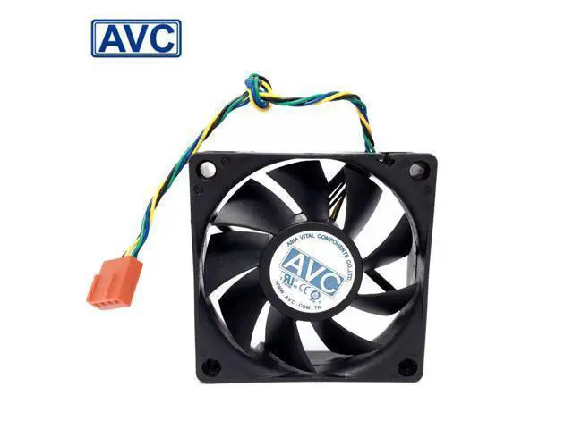 Alt view image 3 of 3 - AVC New and Original DA07020T12U 7020 12V line four speed single ball CPU cooling fan