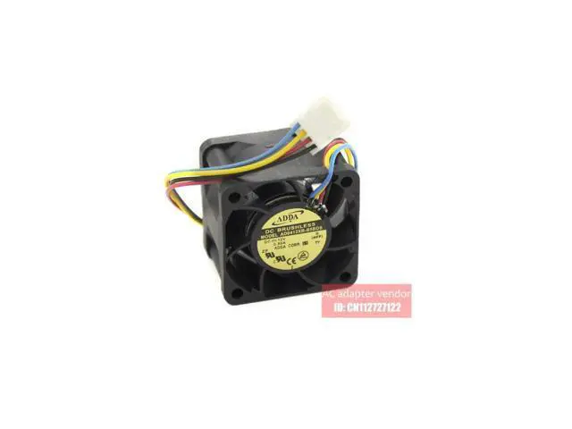 Alt view image 2 of 4 - Original ADDA AD0412XB-B5BDS 4028 4CM 12V 0.80A 4 wire cooling fan