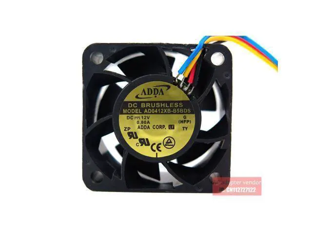 Alt view image 4 of 4 - Original ADDA AD0412XB-B5BDS 4028 4CM 12V 0.80A 4 wire cooling fan