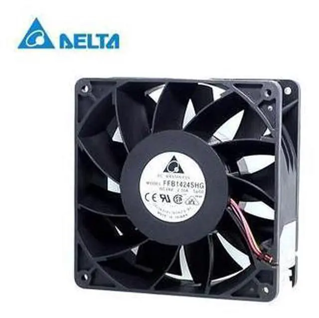 Main image of delta New 14050 24V2.3A FFB1424SHG super wind 14cm dual ball bearing cooling fan 140*140*50mm