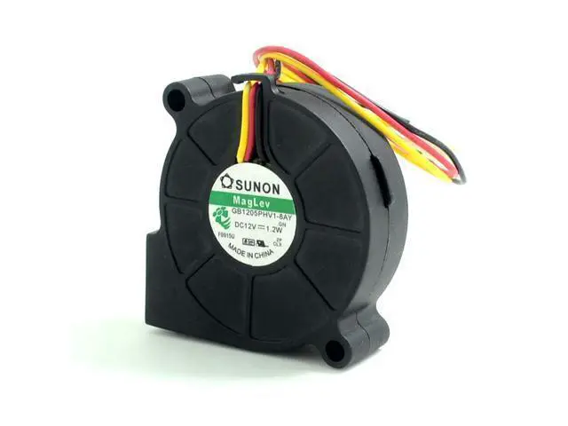 Alt view image 2 of 6 - GB1205PHV1-8AY F.GN 5015 5cm 12V 1.2W magnetic bearing cooling fan 50*50*15mm