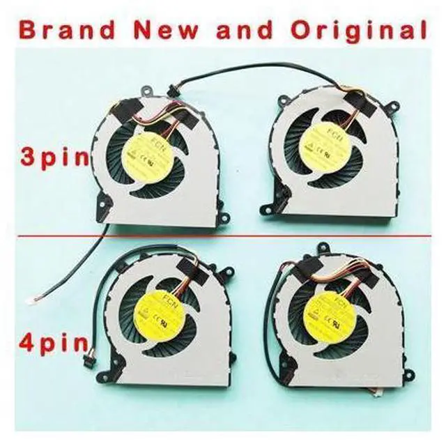 Main image of New original cpu gpu cooling fan for CLEVO PA70HS PA71HP DFS541105FC0T FGFG FK2D FKLV FKLU DC 5V 0.5A 3PIN OR 4PIN