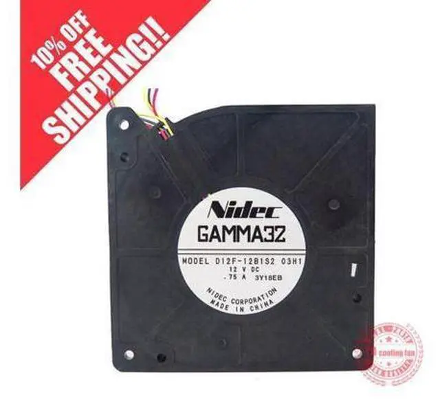 Main image of NEW NIDEC D12F-12B1S2 03H1 12V 0.75A 12032 3 lines Blower cooling fan