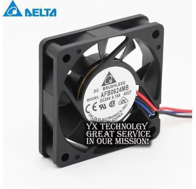 Main image of Delta AFB0624MB 6015 6cm6 cm cooling fan 24V 0.10A 60*60*15mm