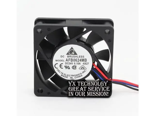 Alt view image 2 of 6 - Delta AFB0624MB 6015 6cm6 cm cooling fan 24V 0.10A 60*60*15mm