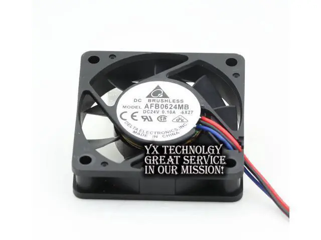 Alt view image 5 of 6 - Delta AFB0624MB 6015 6cm6 cm cooling fan 24V 0.10A 60*60*15mm