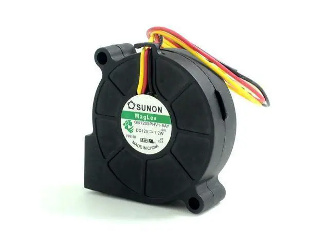 Alt view image 2 of 6 - New GB1205PHV1-8AY F.GN 5015 5cm 12V 1.2W magnetic bearing cooling fan 50*50*15mm