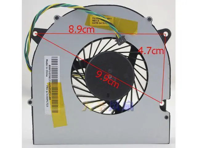 Alt view image 3 of 4 - For Lenovo 00PC723 System Fan ideacentre AiO 300-22ISU AVC BAAA0915R5U 5V 1.4A All-in-One Fan