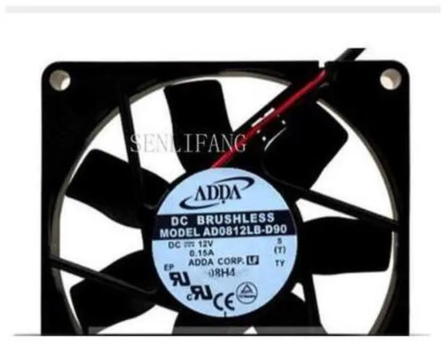 Main image of 80*80*15 12V 0.15A AD0812LB-D90 dual ball CPU power chassis cooling fan