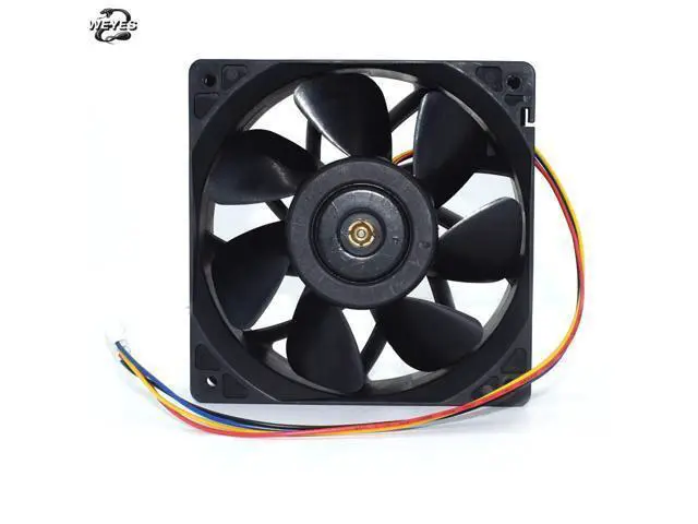Alt view image 3 of 6 - Cooling Fan QFR1212GHE For Antminer Bitmain S7 S9 OC11 Replacement 4-pin Connector 12V 2.70A 12038 12CM well tested