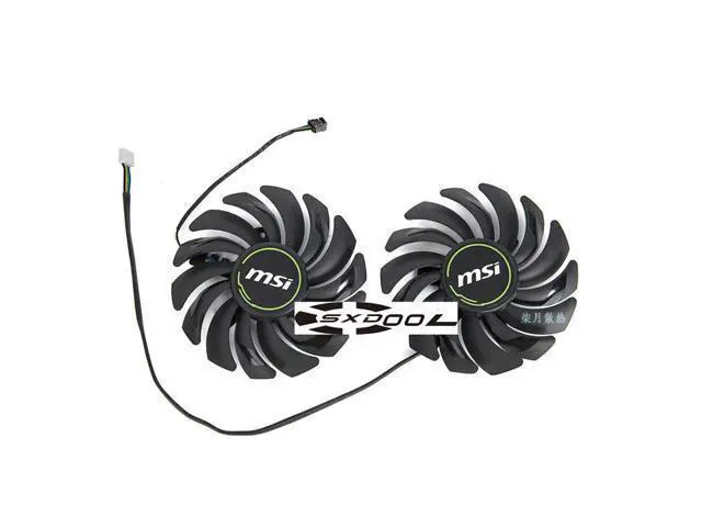 Alt view image 2 of 4 - 1 Pair For MSI GeForce RTX 2060 2070 2080 2080S XS 2070S 2060S SUPER-VENTUS-GP-OC PLD09210S12HH graphics cooling fan