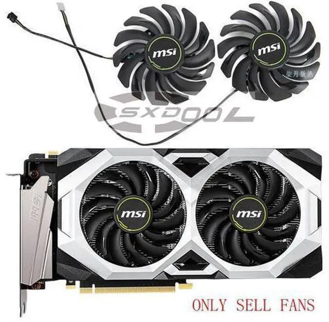 Main image of 1 Pair For MSI GeForce RTX 2060 2070 2080 2080S XS 2070S 2060S SUPER-VENTUS-GP-OC PLD09210S12HH graphics cooling fan