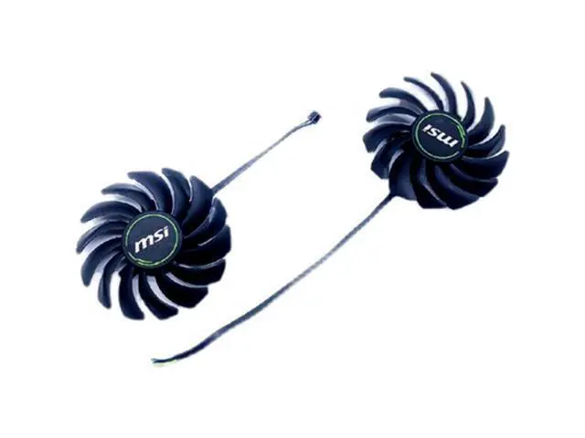 Alt view image 4 of 4 - 1 Pair For MSI GeForce RTX 2060 2070 2080 2080S XS 2070S 2060S SUPER-VENTUS-GP-OC PLD09210S12HH graphics cooling fan