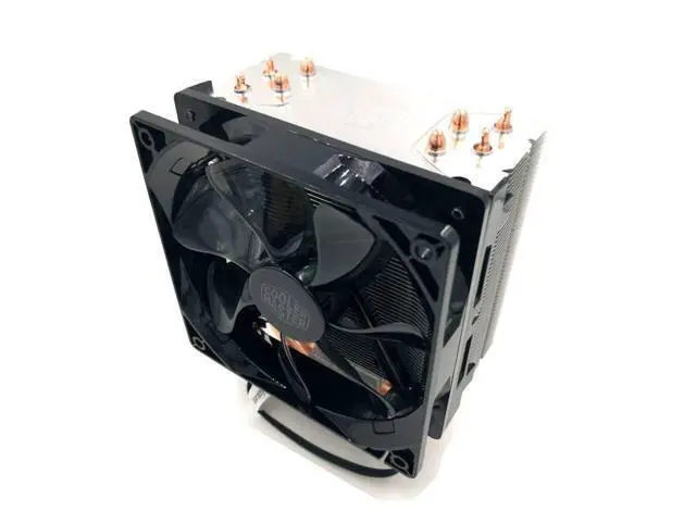 Alt view image 3 of 7 - For Cooler Master Blizzard T400i - CPU Cooler with XtraFlo 120 "Fire Red" LED PWM Fan & 4 Direct Contact Heatpipes- Intel Socket LGA 2066/2011-v3/2011/1156/1155/1151/1150/1366/775