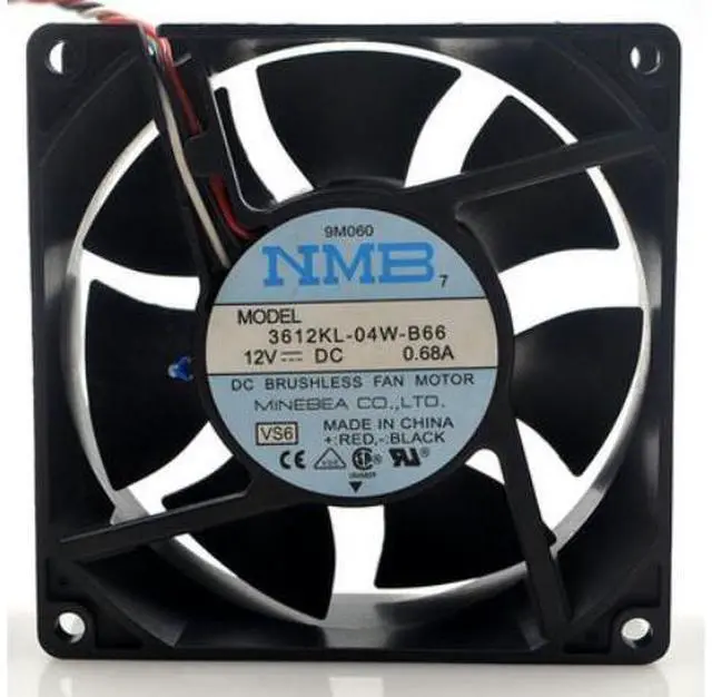 Main image of NMB 3612KL-04W-B66 12V 0.68A 9CM 9032 large air volume with thermistor fan