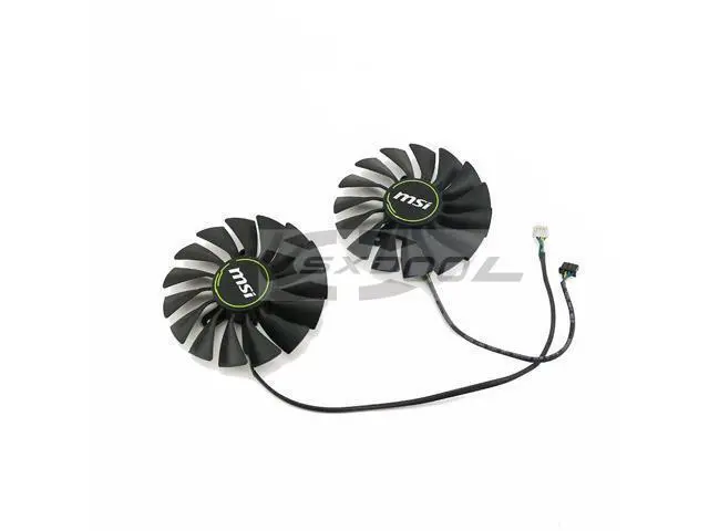 Alt view image 2 of 4 - A pair cooler For MSI RTX2080 2080S 2080Ti VENTUS fan PLA09215B12H Graphics card cooling fan original