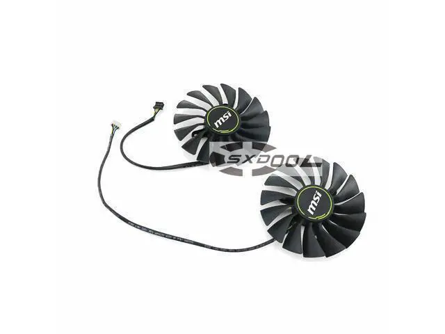 Alt view image 4 of 4 - A pair cooler For MSI RTX2080 2080S 2080Ti VENTUS fan PLA09215B12H Graphics card cooling fan original