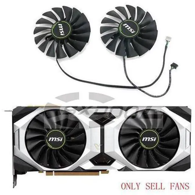 Main image of A pair cooler For MSI RTX2080 2080S 2080Ti VENTUS fan PLA09215B12H Graphics card cooling fan original