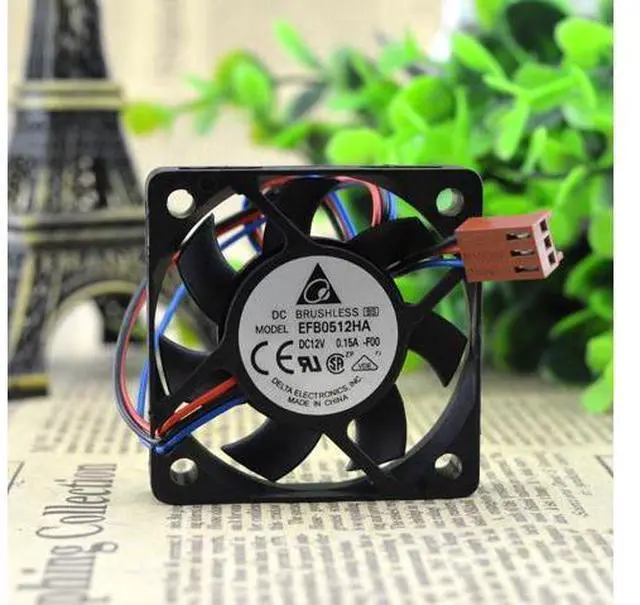 Main image of EFB0512HA DELTA Delta 5010 12V 0.15A 5CM cm 4-wire PWM fan CPU fan