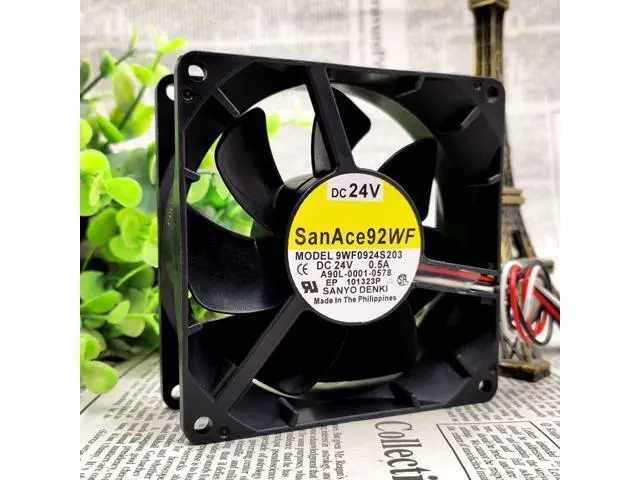 Alt view image 2 of 4 - Original authentic Fanaco A90L-0001-0578 9WF0924S203 DC24V 0.5A waterproof fan