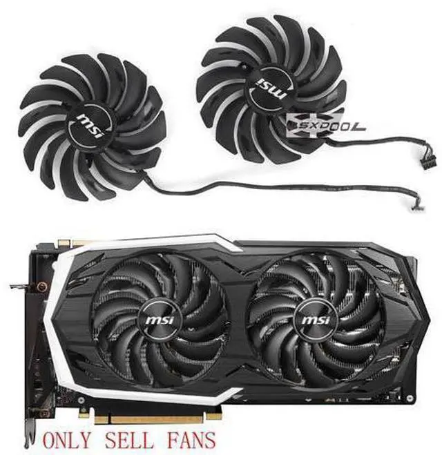 Main image of For MSI GeForce RTX 2070 SUPER ARMOR OC Graphics Card Fan PLD10010B12HH DC12V 95mm