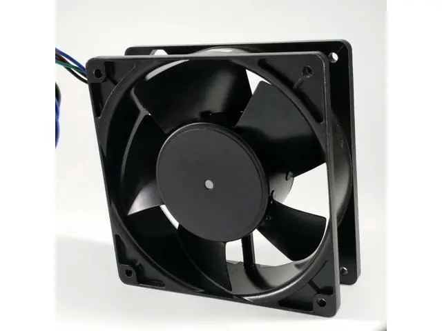Alt view image 2 of 3 - Original Taiwan 4E-DVB 115/230V 4 wire All metal Dual voltage cooling fan