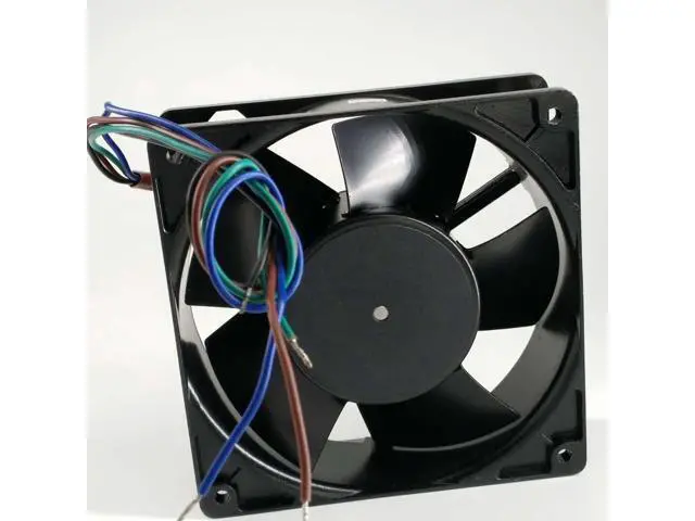 Alt view image 3 of 3 - Original Taiwan 4E-DVB 115/230V 4 wire All metal Dual voltage cooling fan