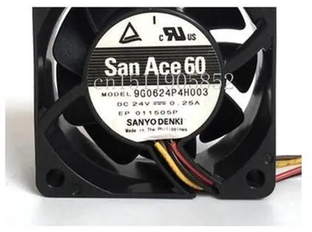 Main image of 9G0624P4H003 DC 24V 0.25A 60x60x25mm 4-wire Server Cooling Fan