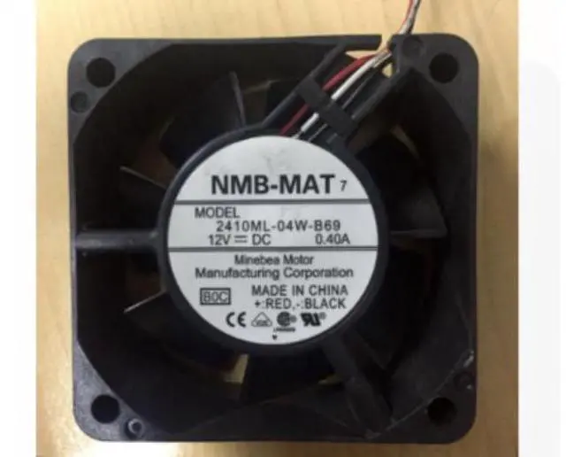 Main image of 6025 original NMB 2410ML-04W-B69 12V 0.40A three-wire industrial computer cooling fan