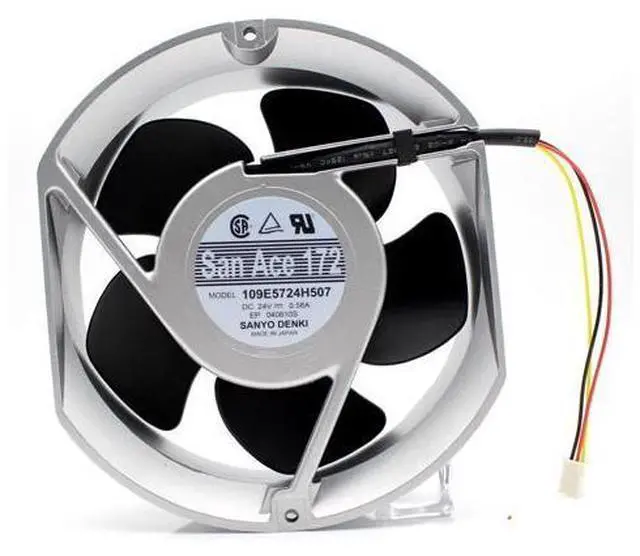 Main image of 109E5724H507 / 01/02/03/04 Original Japan Sanyo 24V 0.58A Aluminum Frame Fan
