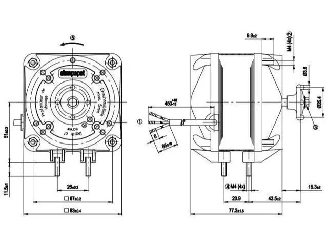 Alt view image 2 of 2 - German ebmpapst fan M4Q045-DA05-01 230V cooling fan