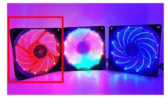 Main image of 90mm 4 Pin PWM Fan 92mm Computer Case Fan Silent 9CM CPU Cooling Fan Quiet PC Cooler Fan RGB Fan DC 12V Adjust Fan Speed Red
